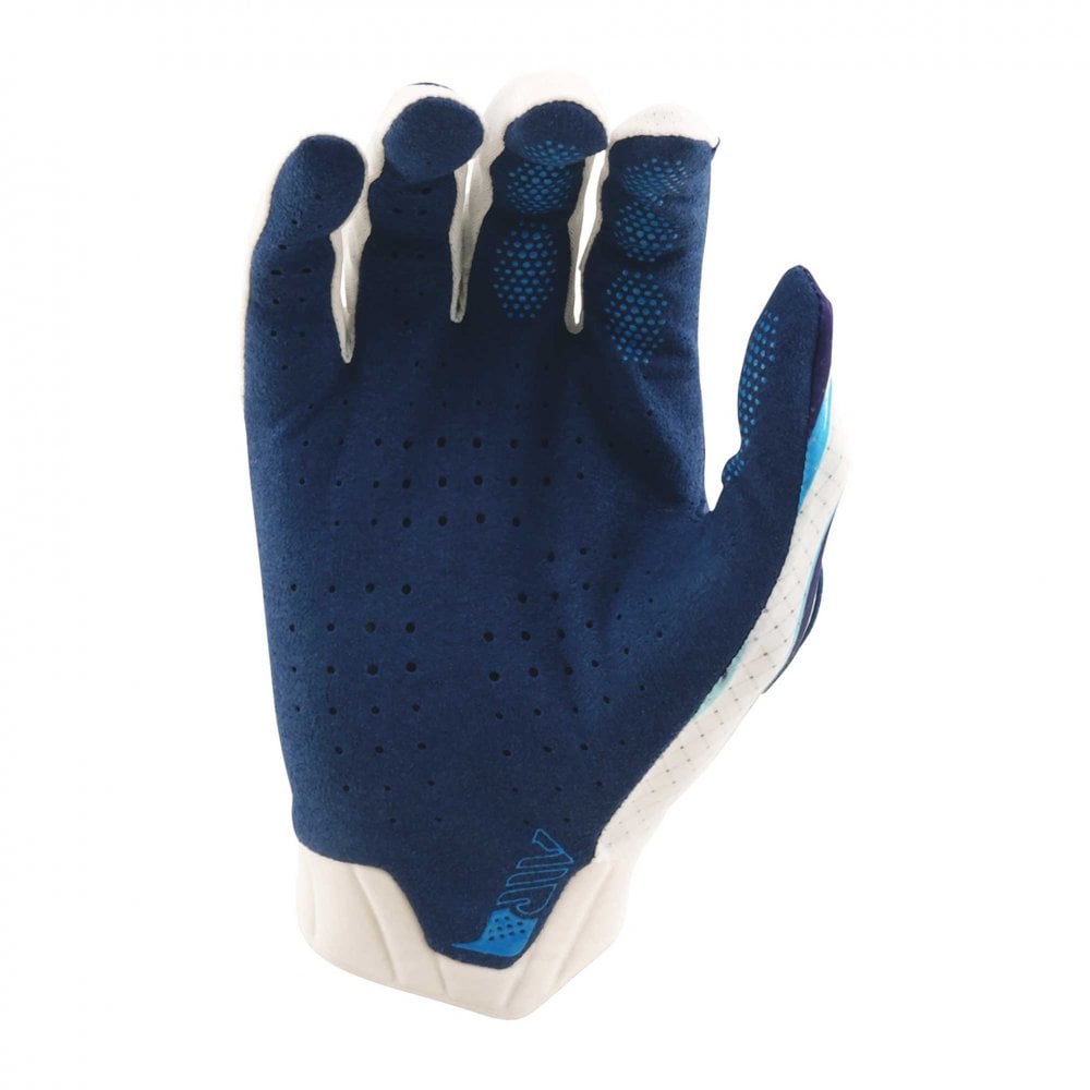 Troy Lee MX | MTB MX Gloves - AIR TORCHED (White/Navy/Blue)