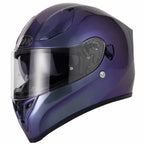 VCAN H128 Gradient Motorcycle Helmet (Purple/Blue)