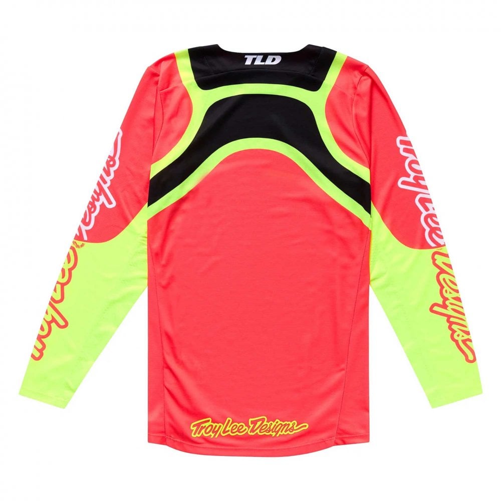 Troy Lee Motocross Jersey - GP Pro SWERVE (Infra Red/Flo Yellow)