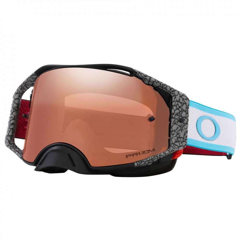 Oakley (SALE) Airbrake Signature Goggles - CHASE SEXTON (Grey/Red/Blue/White) PRIZM Black Lens