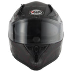 Vcan H128 Rage Motorcycle Helmet (Black)