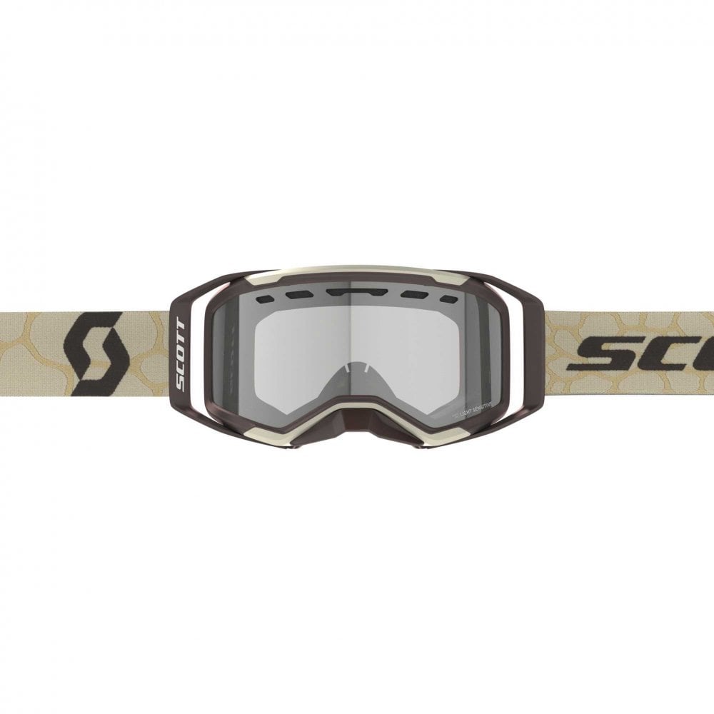 Scott (MX25) Goggles - Prospect 2.0 Enduro LS (Desert Beige) Double Pane Light Sensitive Lens
