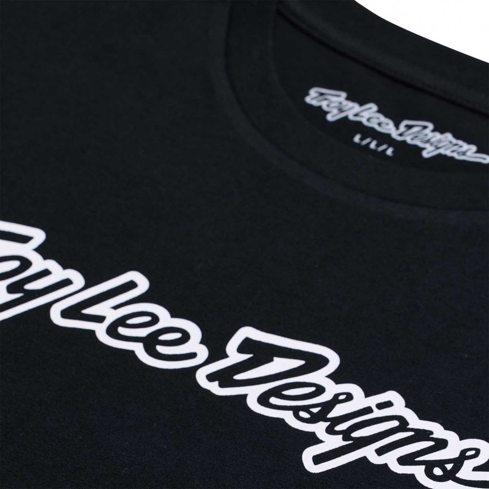 Troy Lee Designs Youth T-Shirt - SIGNATURE (Black)