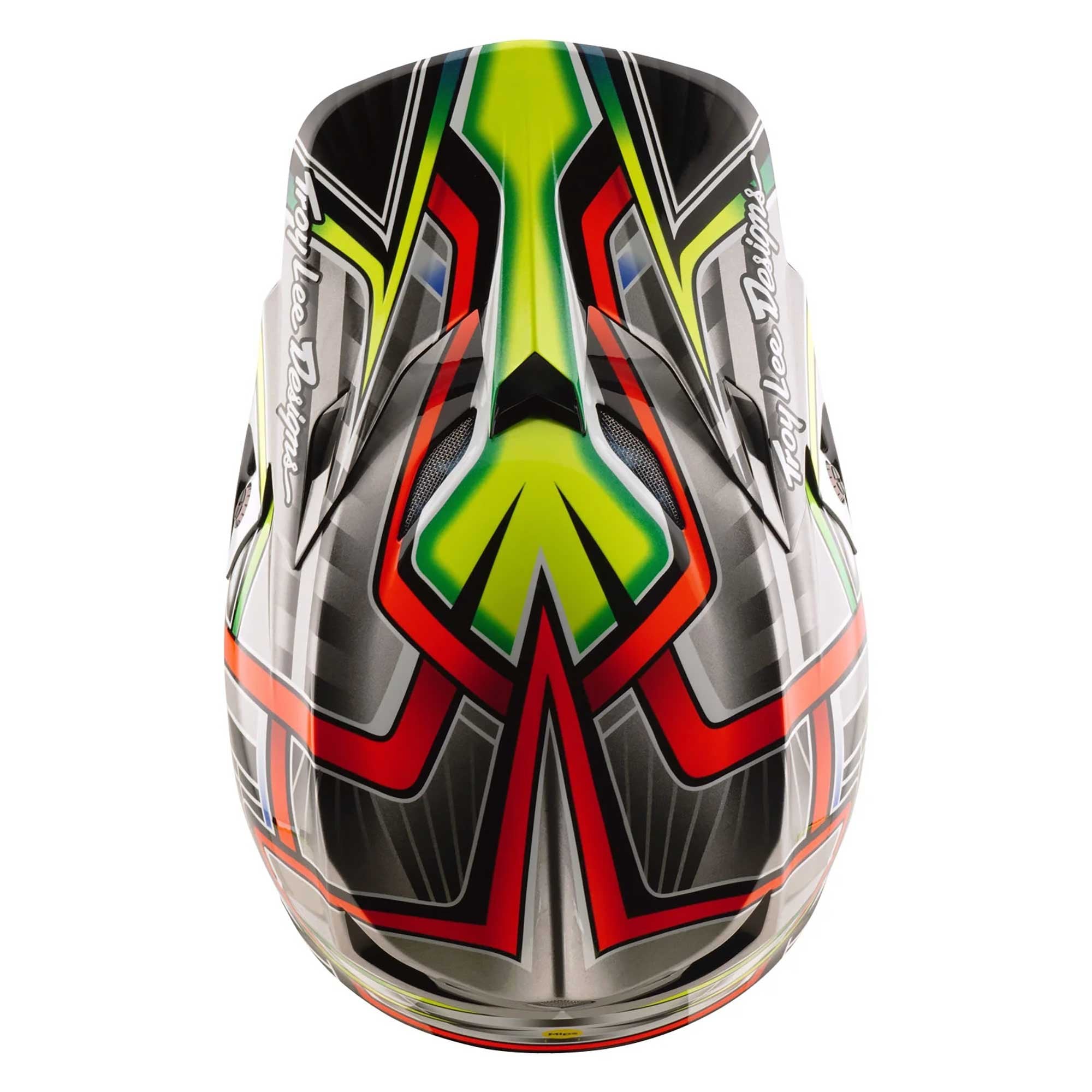 Troy Lee Motocross Helmet - SE5 Composite MIPS - LOWRIDER (Grey/Yellow/Orange)