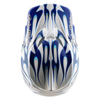 Troy Lee Motocross Helmet - SE5 Composite MIPS - TORCHED (Blue/White/Silver)