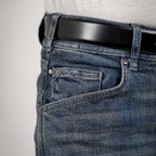 Bull-It Ajax (AA) STRAIGHT Jeans (Steel Blue) - Short