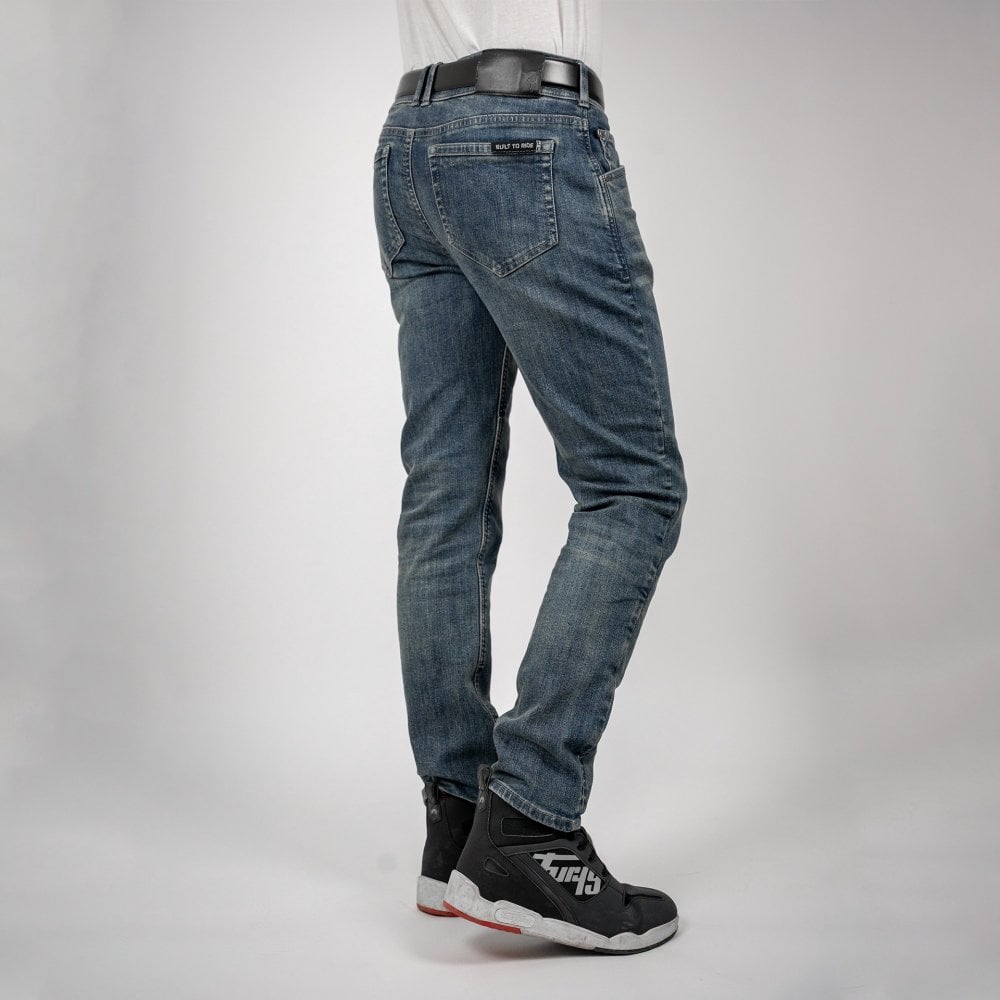 Bull-It Ajax (AA) STRAIGHT Jeans (Steel Blue) - Short