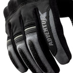 RST Motorcycle Touring Leather Short Glovess - Adventure X  CE (Black / Black)