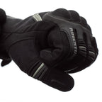 RST Motorcycle Touring Leather Short Glovess - Adventure X  CE (Black / Black)