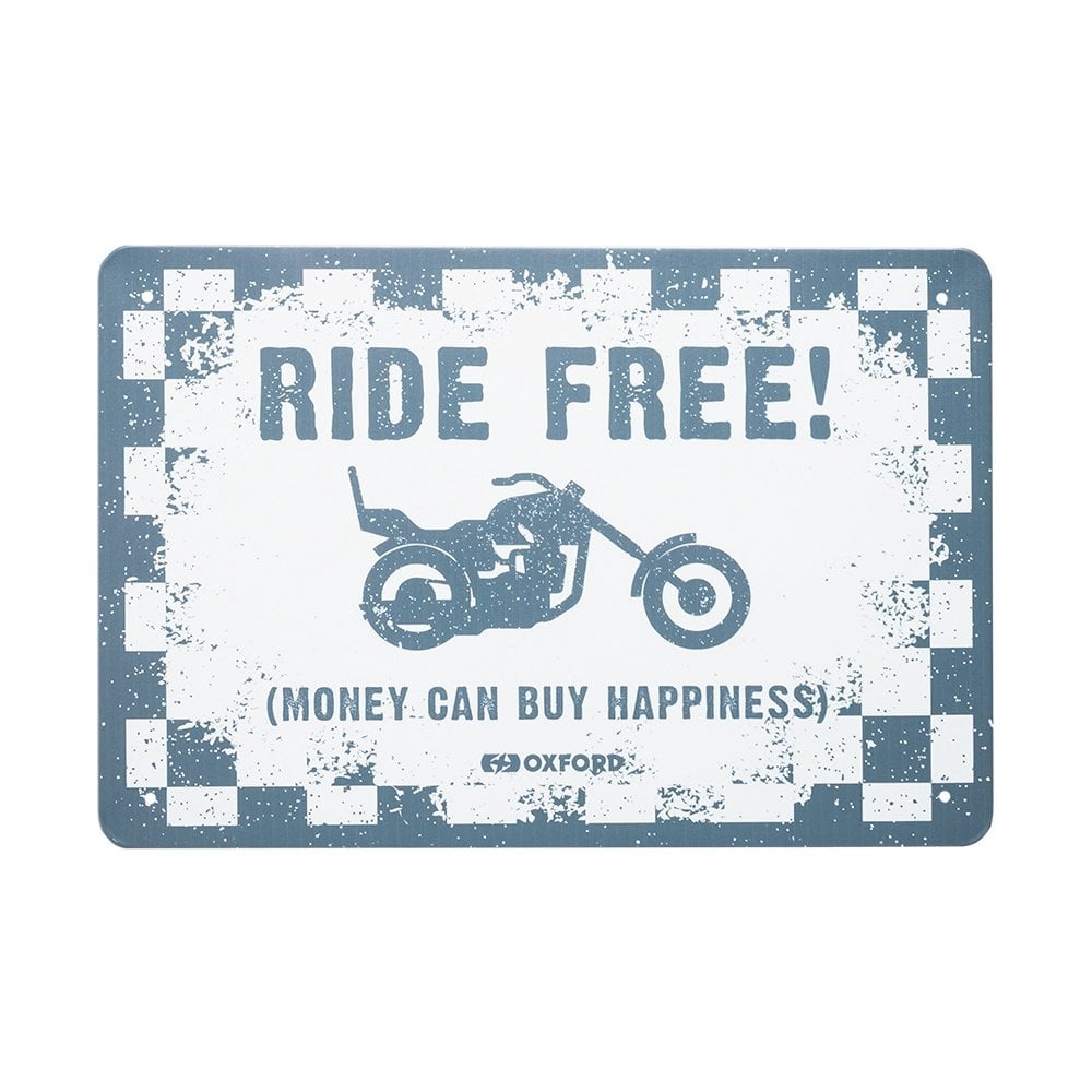 Oxford Accessories - Garage Metal Sign - Ride Free (OX382)