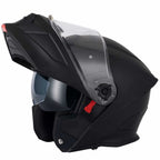 VCAN H276 Flip Up Motorcycle Helmet (Matte Black)