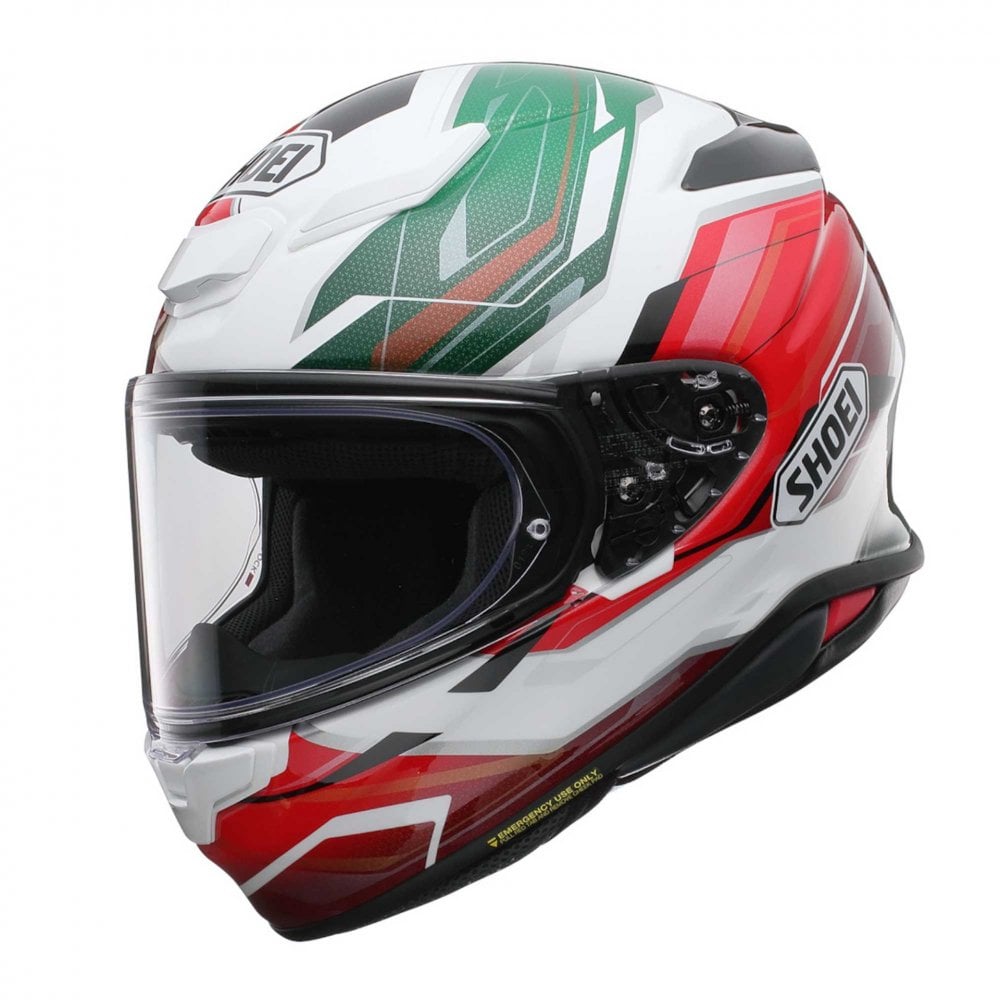 Shoei NXR2 Capriccio TC-11 Motorcycle Helmet (White/Green/Red)