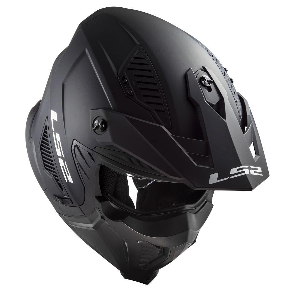 LS2 Motorcycle Adventure Helmet - OF606 Drifter (Matt Black)