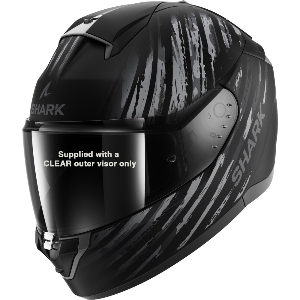Shark (2025) Helmet - Ridill 2 Assya (Black/Silver)