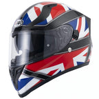 Vcan H128 Union Jack Motorcycle Helmet (Red/White/Blue)