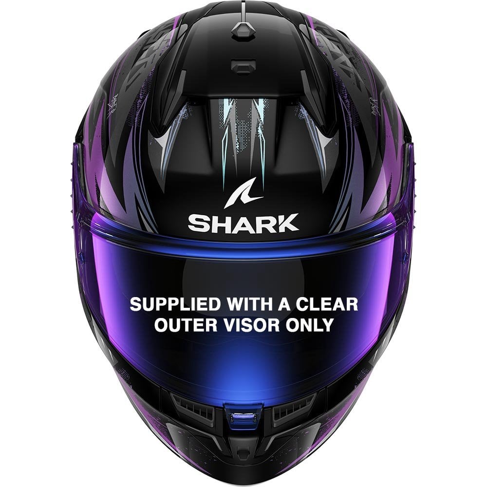 Shark (2025) Helmet - (2206) D-Skwal 3 Blast-R - Black/Purple