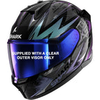 Shark D-Skwal 3 Blast-R Helmet (Black/Purple)