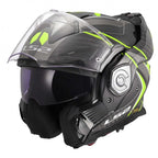 LS2 Motorcycle Touring Flip Over Helmet - FF901 Advant X - C Future (Hi Vis Yellow)