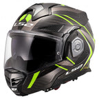 LS2 Motorcycle Touring Flip Over Helmet - FF901 Advant X - C Future (Hi Vis Yellow)