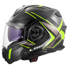LS2 Motorcycle Touring Flip Over Helmet - FF901 Advant X - C Future (Hi Vis Yellow)
