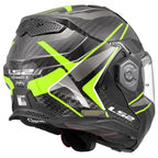 LS2 Motorcycle Touring Flip Over Helmet - FF901 Advant X - C Future (Hi Vis Yellow)
