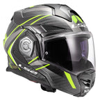LS2 Motorcycle Touring Flip Over Helmet - FF901 Advant X - C Future (Hi Vis Yellow)