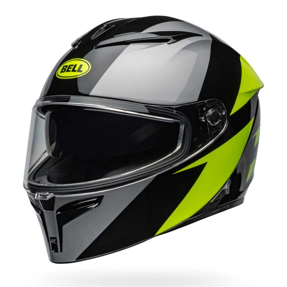 Bell BELL (SALE) Road Helmet - LITHIUM SHEAR (Gloss Black/Grey/Yellow)