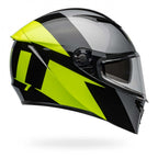 Bell Lithium SHEAR Motorcycle Helmet (Gloss Black/Grey/Yellow)