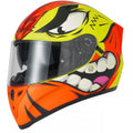 Vcan H128 Mohawk Motorcycle Helmet (Yellow/Orange)