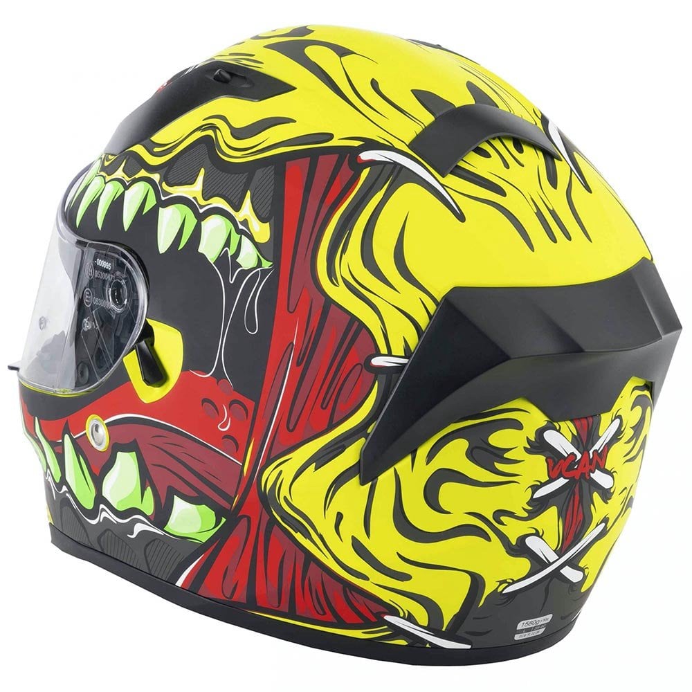Vcan (2025) Helmet - H128 Titan 22.06 (Wild Yellow/Red)