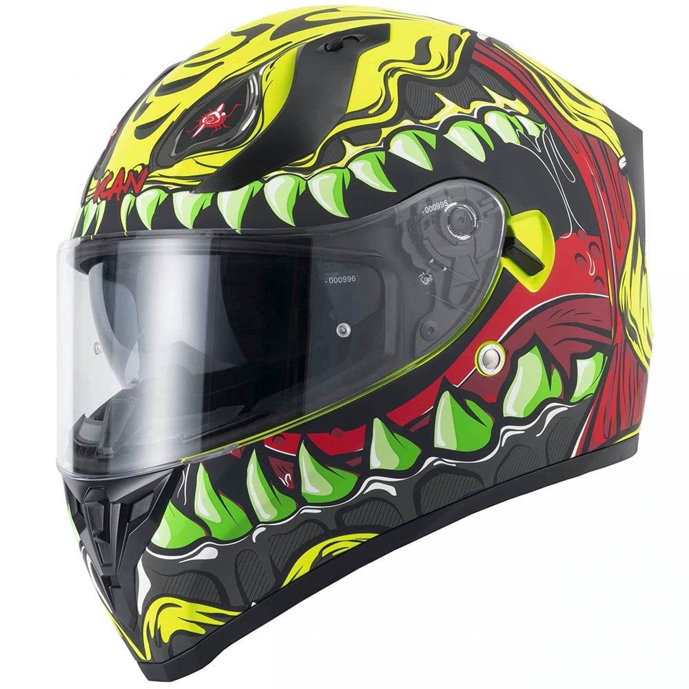 Vcan (2025) Helmet - H128 Titan 22.06 (Wild Yellow/Red)