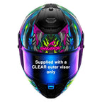 Shark (2025) Helmet - Spartan RS Shaytan - Purple/Green/Black (KGV)