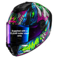 Shark (2025) Helmet - Spartan RS Shaytan - Purple/Green/Black (KGV)