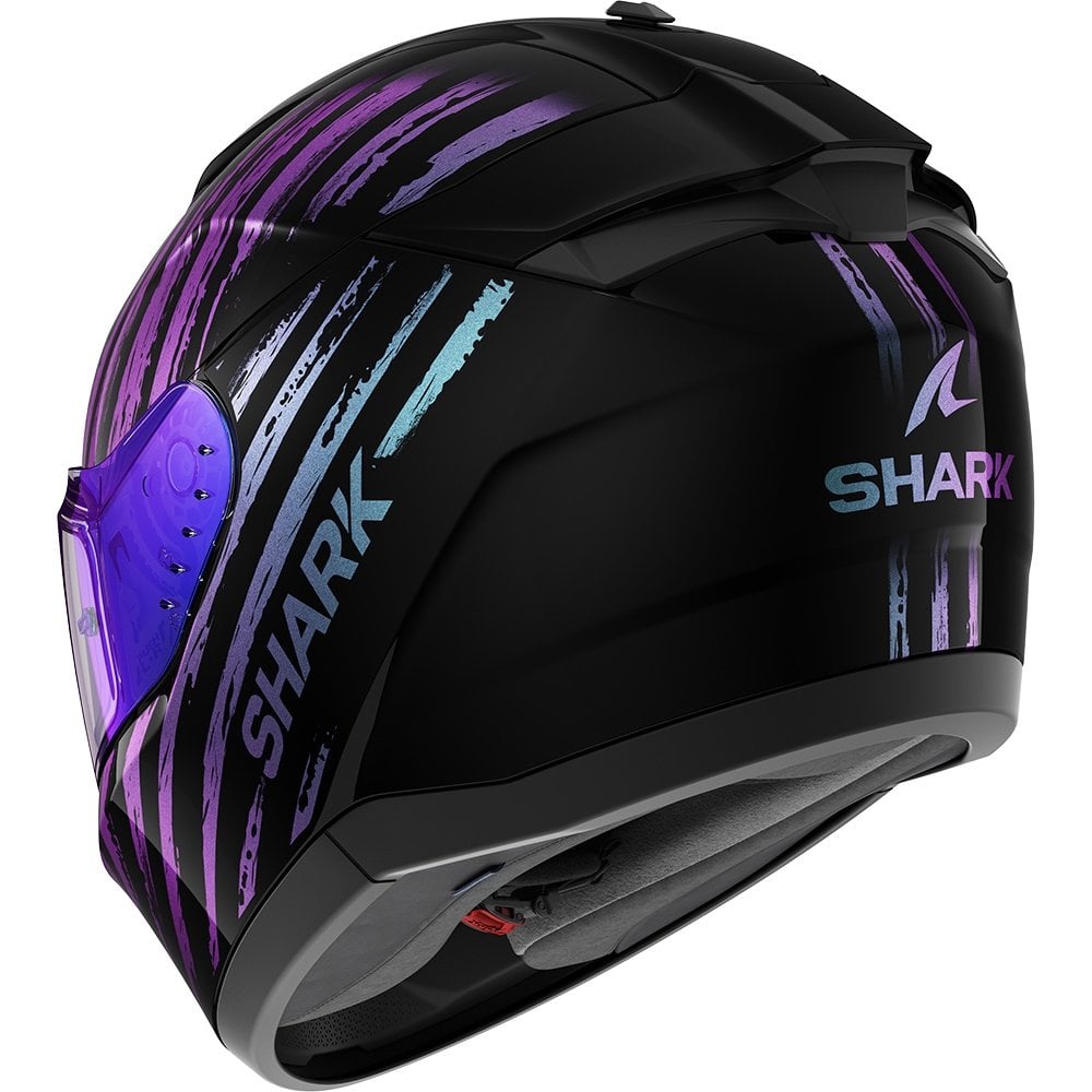 Shark (2025) Helmet - Ridill 2 Assya (Black/Purple/Green)