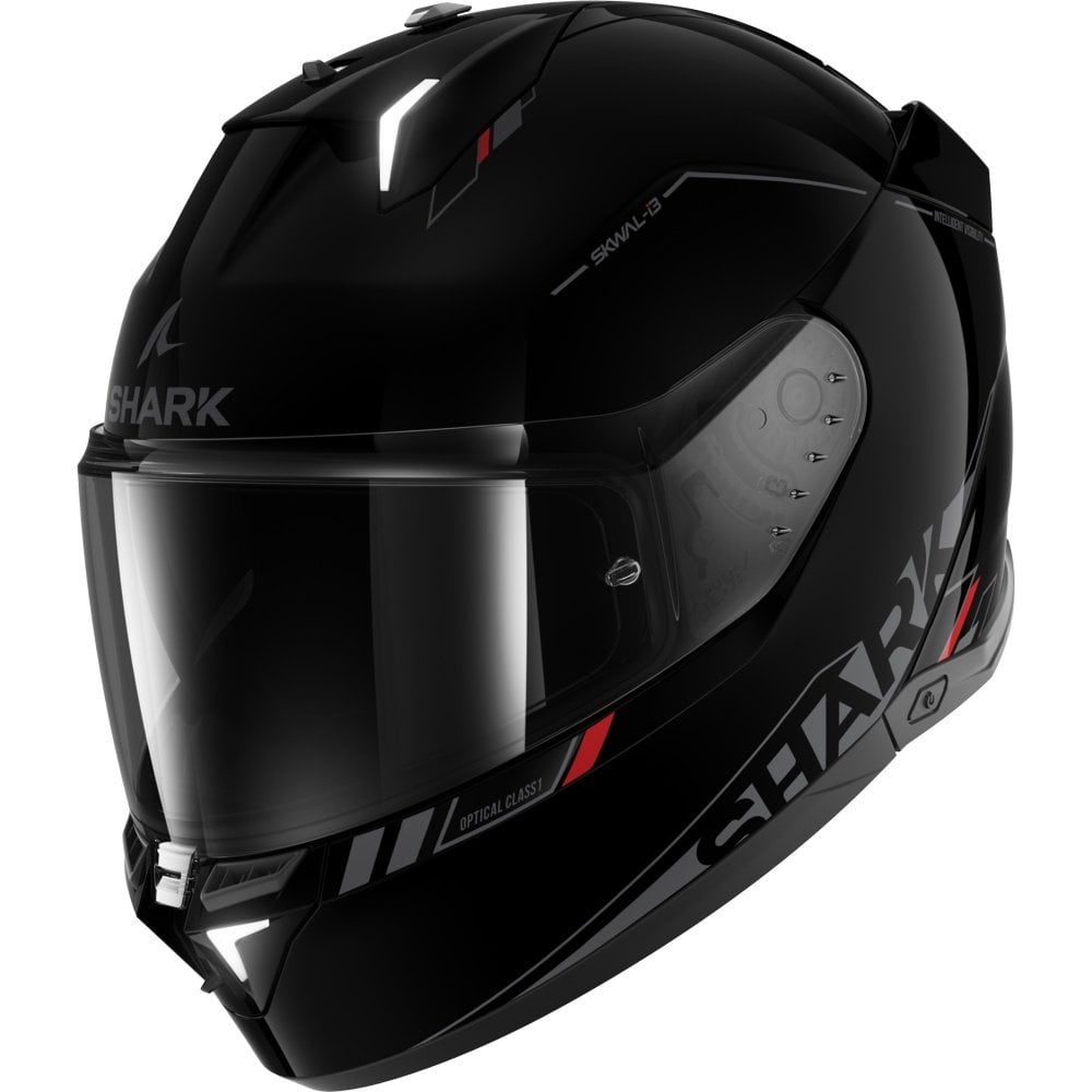 Shark (2025) Helmet - Skwal I3 Blank SP - Black/Anthracite/Red