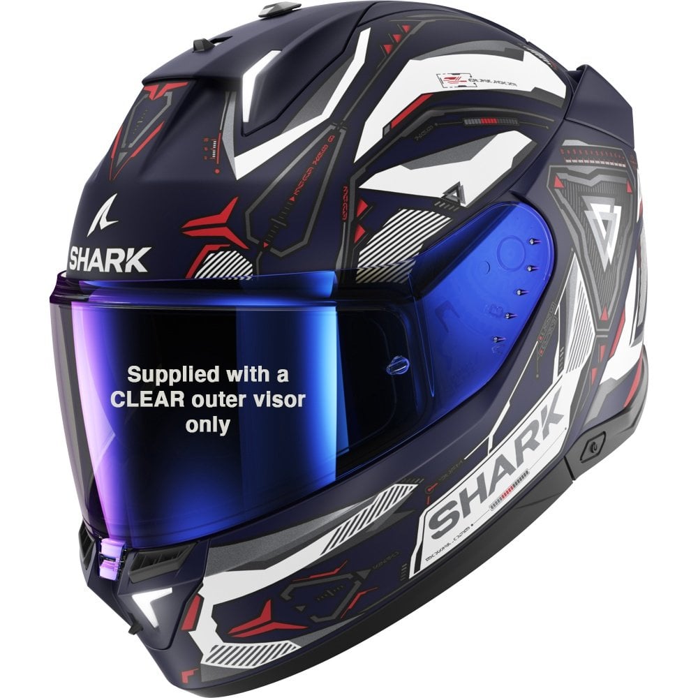Shark (2025) Helmet - Skwal I3 Linik - Blue/White/Red