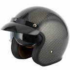 Vcan H589 Delta FCW Open Face Helmet inc Peak (Carbon)