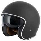 Vcan H589 Classic Open Face Helmet (Matte Black)