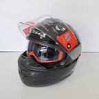 LS2 Motorcycle Flip Up Helmet - FF908 Strobe II (Gloss Black)