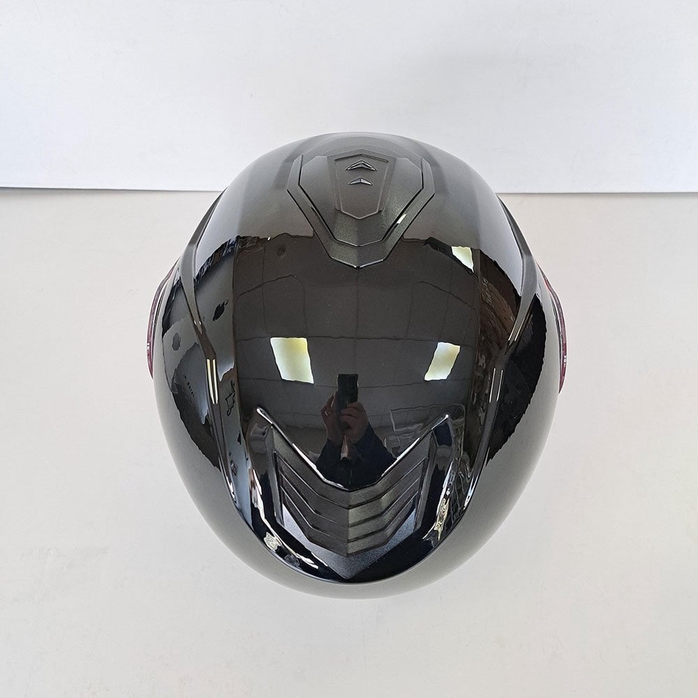 LS2 Motorcycle Flip Up Helmet - FF908 Strobe II (Gloss Black)