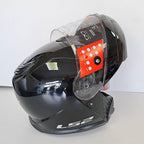 LS2 Motorcycle Flip Up Helmet - FF908 Strobe II (Gloss Black)
