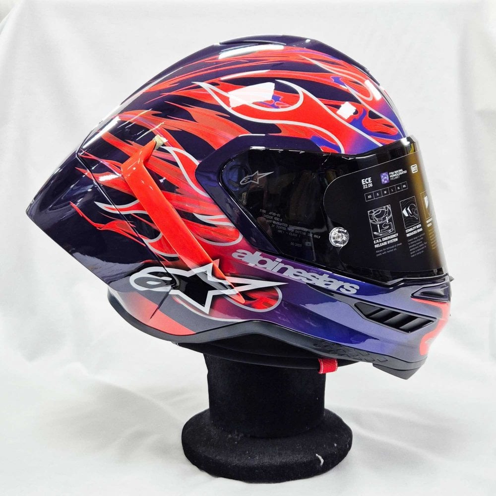 Alpinestars (Limited Edition) Helmet - Supertech R10 FLYTE Jorge martin (Purple/Red/White/Black Gloss)