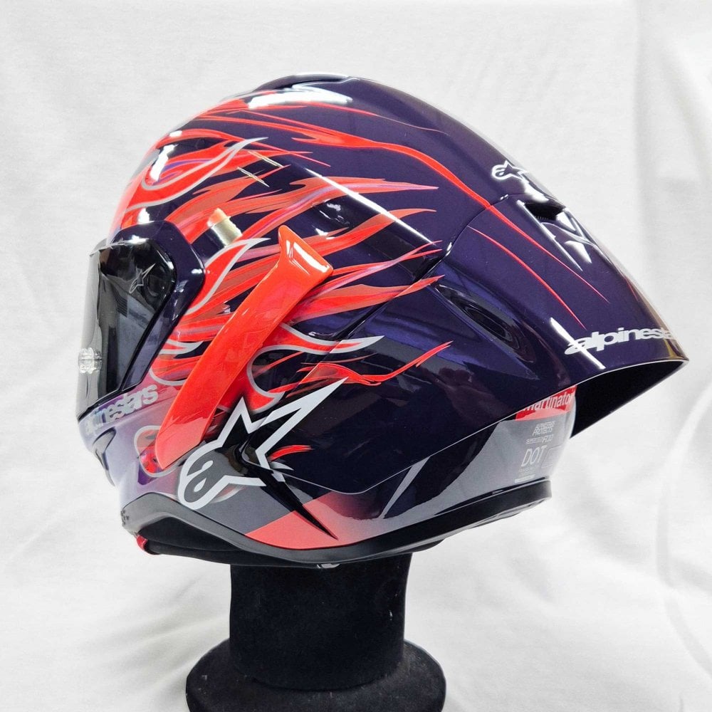 Alpinestars (Limited Edition) Helmet - Supertech R10 FLYTE Jorge martin (Purple/Red/White/Black Gloss)