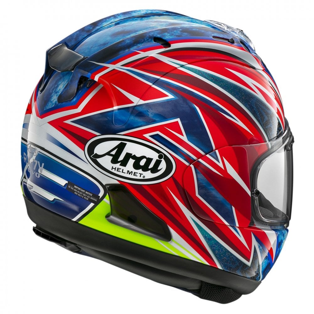 Arai (2025) Helmet - RX-7V Evo Ogura (Replica/Red/Blue/Yellow)