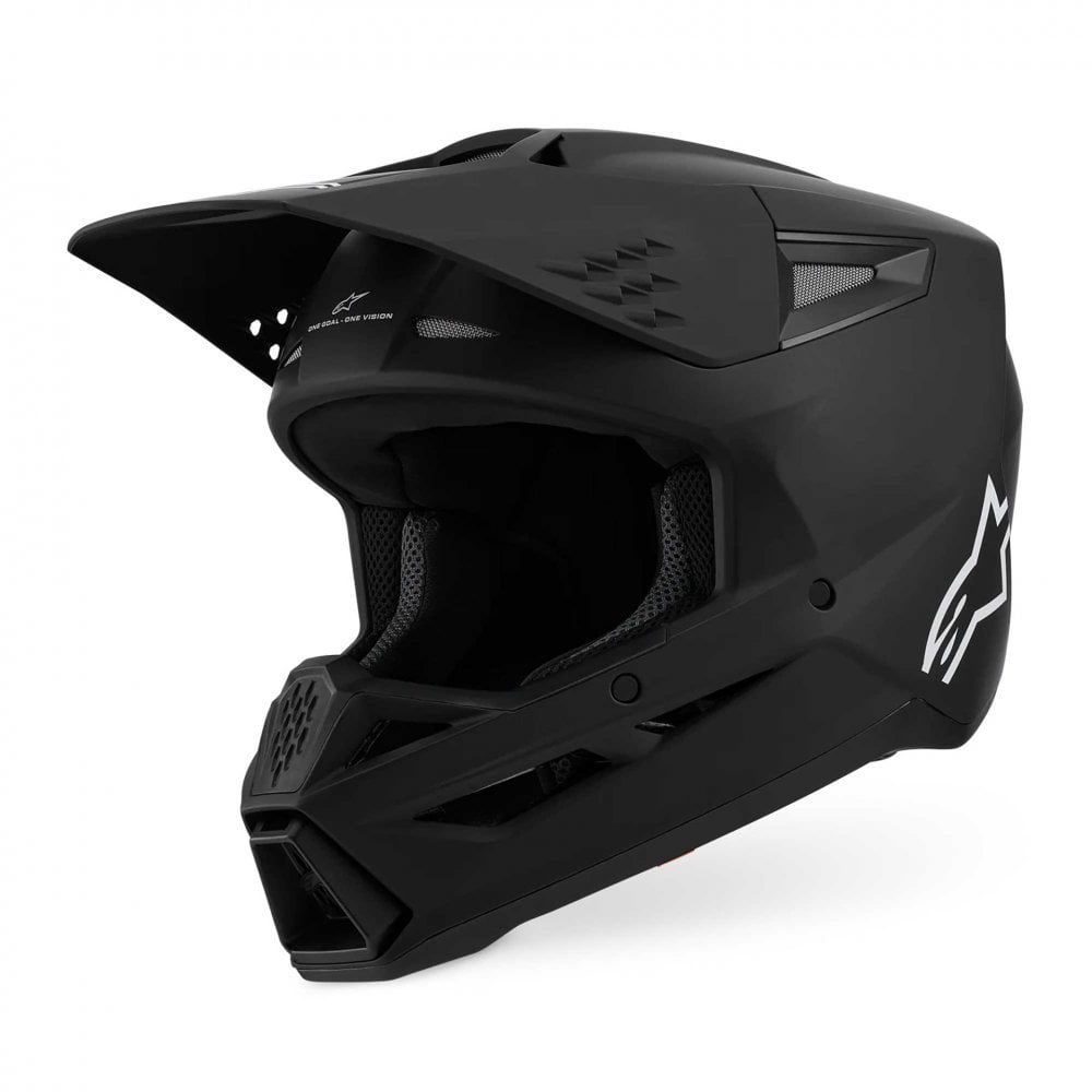 Alpinestars (MX26) MX Helmet - S-M3 SOLID (Black Matt)