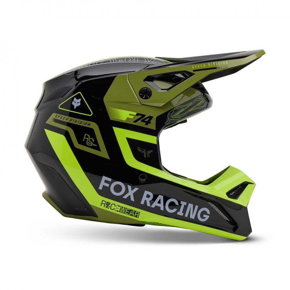 FOX Racing MX | Enduro Helmet - V1 RACE SPEC (Green/Fluo Yellow)