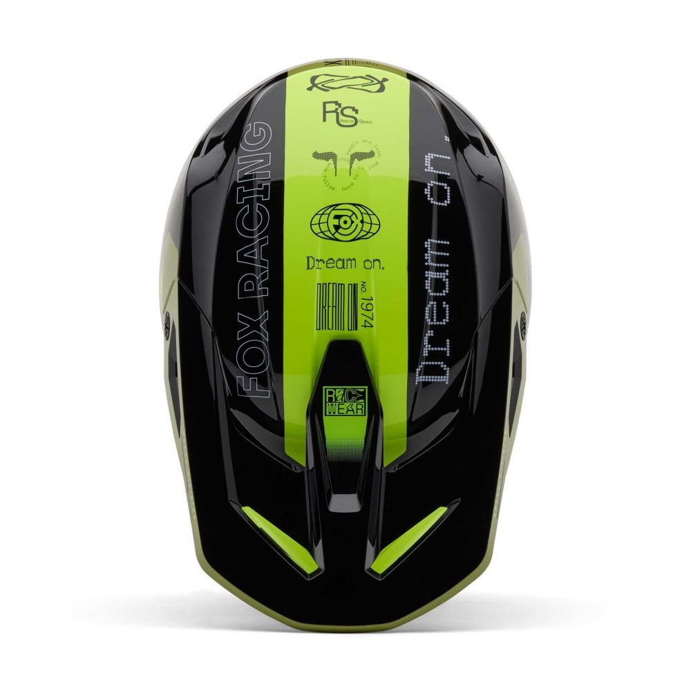 FOX Racing MX | Enduro Helmet - V1 RACE SPEC (Green/Fluo Yellow)