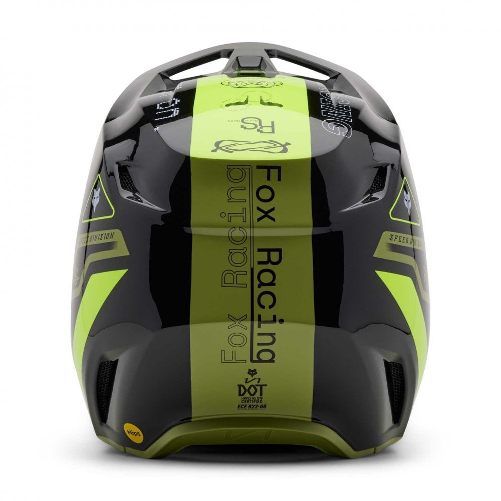 FOX Racing MX | Enduro Helmet - V1 RACE SPEC (Green/Fluo Yellow)