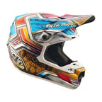 Troy Lee Motocross Helmet - SE5 Carbon MIPS - LOWRIDER (Silver/Blue/Pink)