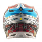 Troy Lee Motocross Helmet - SE5 Carbon MIPS - LOWRIDER (Silver/Blue/Pink)